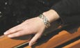 bracelet entrelacs argent large