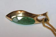 pendentif emeraude